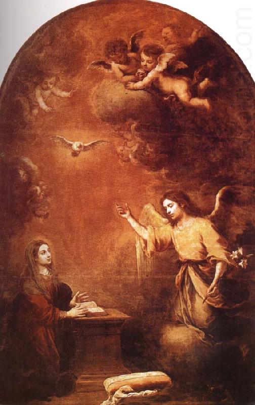 Angel messenger, Bartolome Esteban Murillo